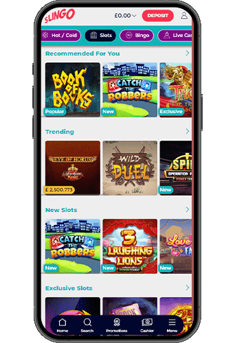 Slingo Casino på mobilen