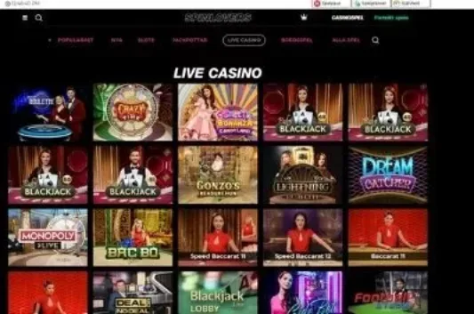 Spinlovers live casino