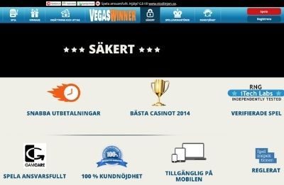 vegaswinnercasino säkerhet