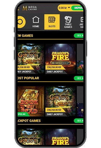 Mega Casino på mobilen