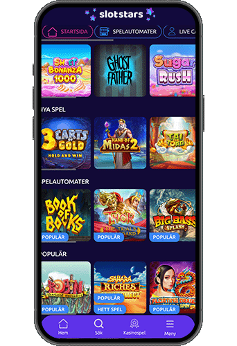 Slotstars Casino på mobilen