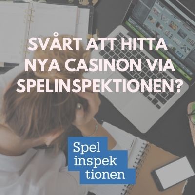Svårt nya casinon spelnspektionen