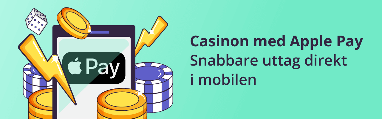snabba uttag i mobilen med Apple pay casino