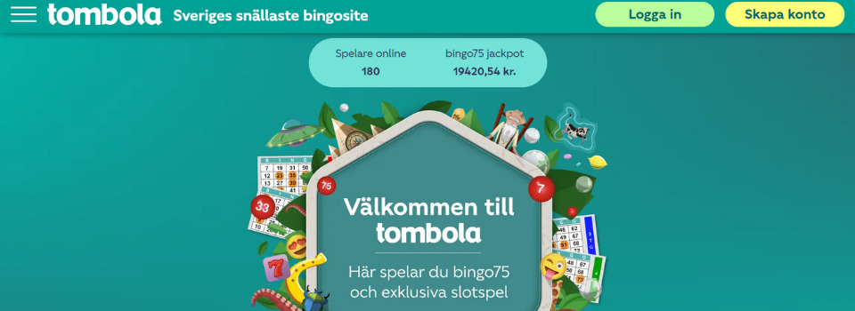 Tombola Casino startsida