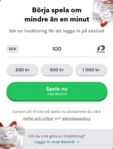 lucky days casino inloggning med BankID