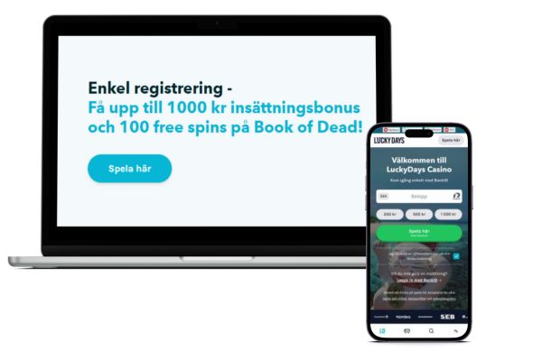 luckydays casino bonus dator och mobil