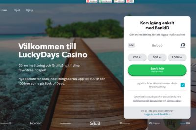 luckydays casino logga in