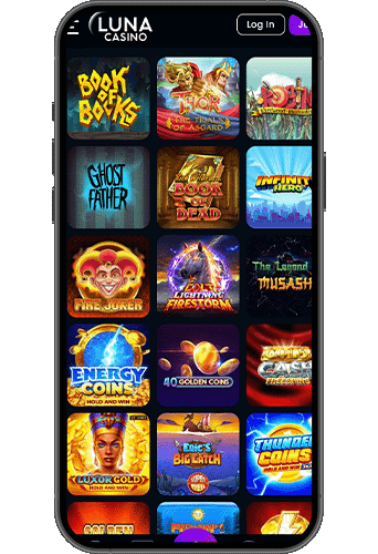 Luna Casino på mobilen