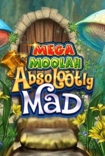 Mega Moolah Absolootly Mad casino spel logga