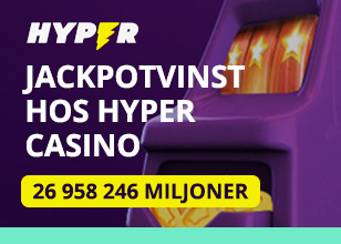 Svensk vinner Hyper Casino jackpott på 27 miljoner
