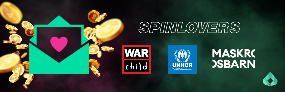 spinlovers casino donerar pengar till välgörenhet