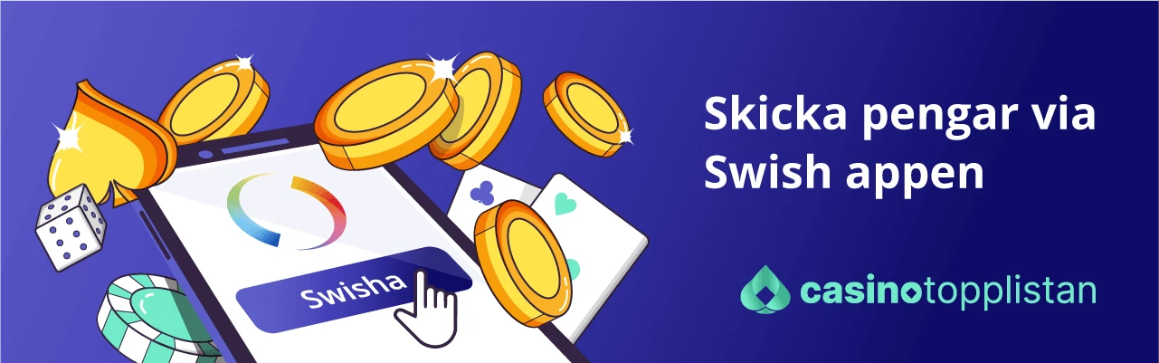 Swisha casino och skicka pengar i mobilen