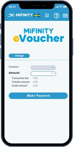 mifinity mobil app evoucher