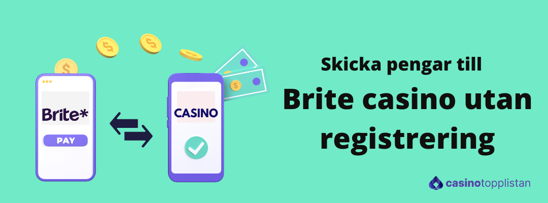 Skicka pengar med Brite casino utan registrering
