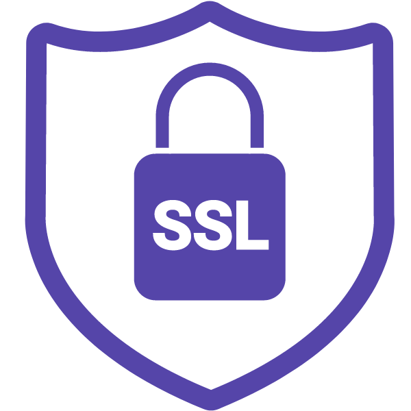 SSL kryptering logga skyddar vid online betalning