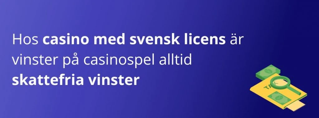 spela skattefritt i Sverige