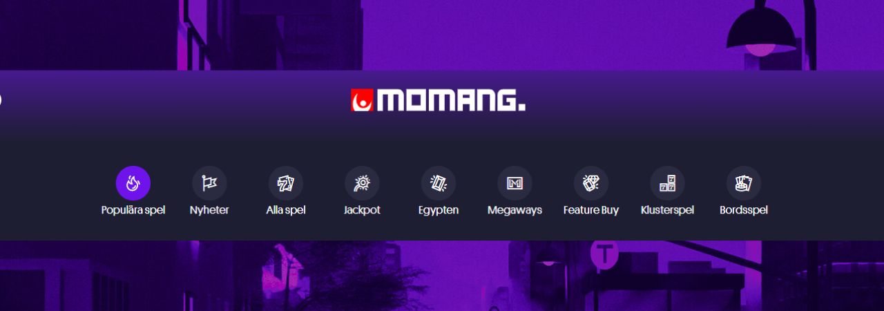spelutbud momang casino