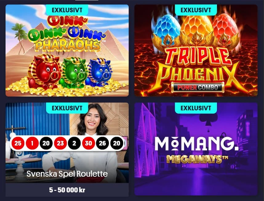 Momang casinos exklusiva spel