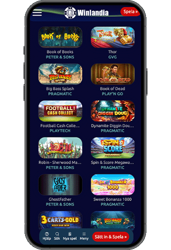 Winlandia Casino på mobilen