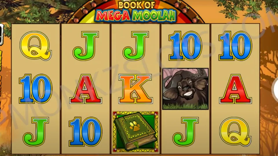 Book of Mega Moolah spelplan