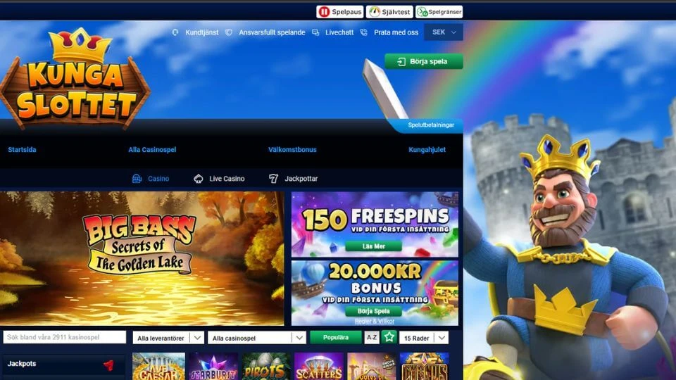 kungaslottet casino online hemsida