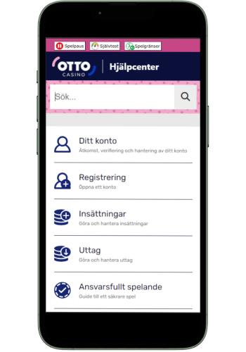 Otto Casino hjälpcenter