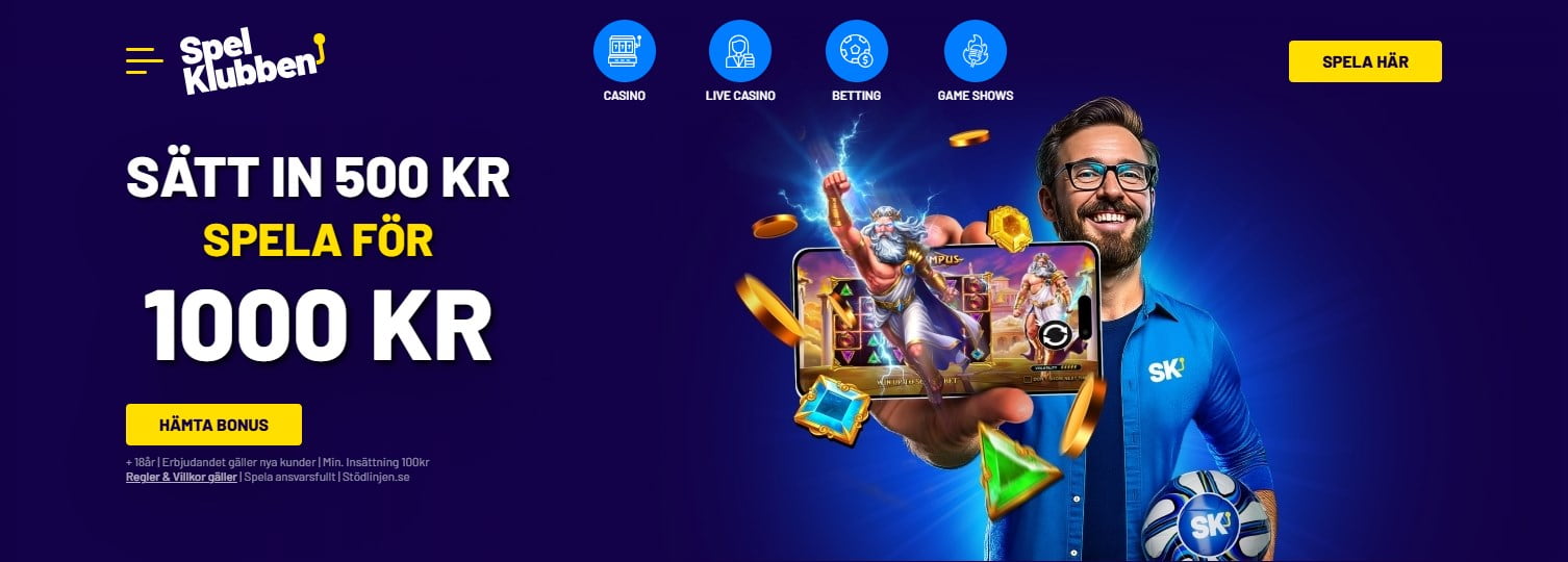 Spelklubben casino bonus