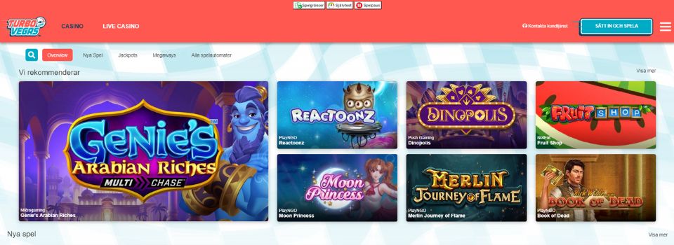 turbovegas casino spelavdelning slots