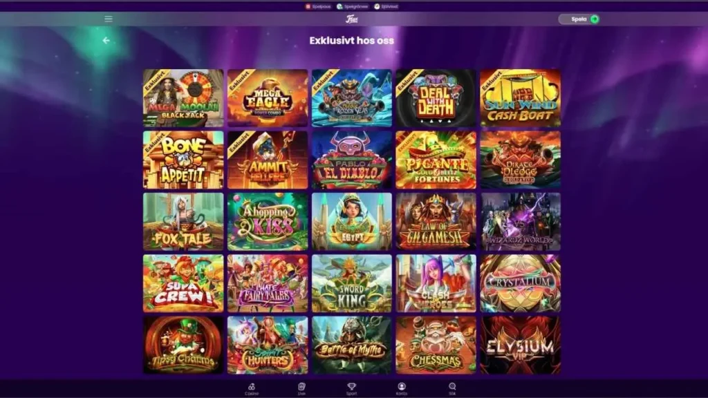 Flax casino exklusiva slots