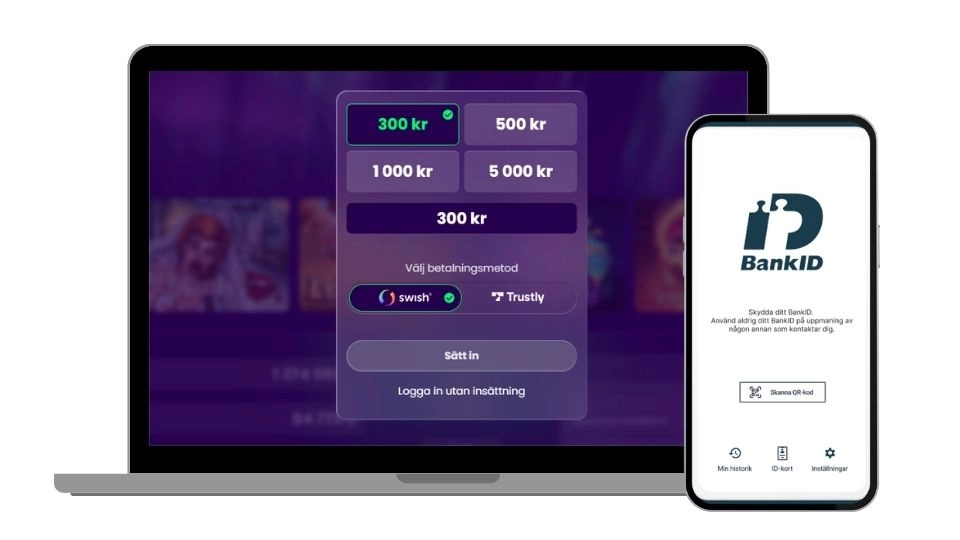 Flax Casino registrering med BankID