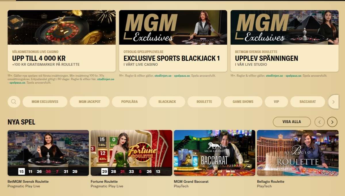 Betmgm live casino