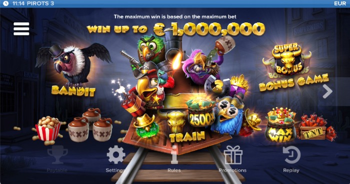 Bonusfunktioner i Pirots 3.