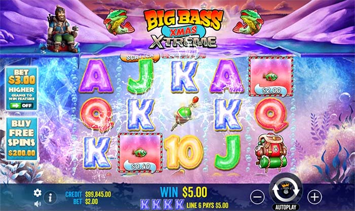 Spelautomaten Big Bass Xmas Xtreme.