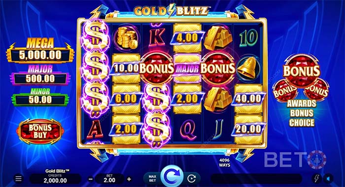 Spelautomaten Gold Blitz Ultimate.