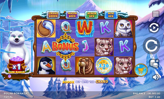 Spelautomaten Polar Bonanza.