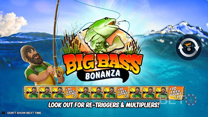 Bonusfuntioner i Big Bass Bonanza.