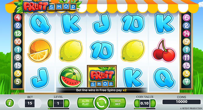 Spelautomaten Fruit Shop.