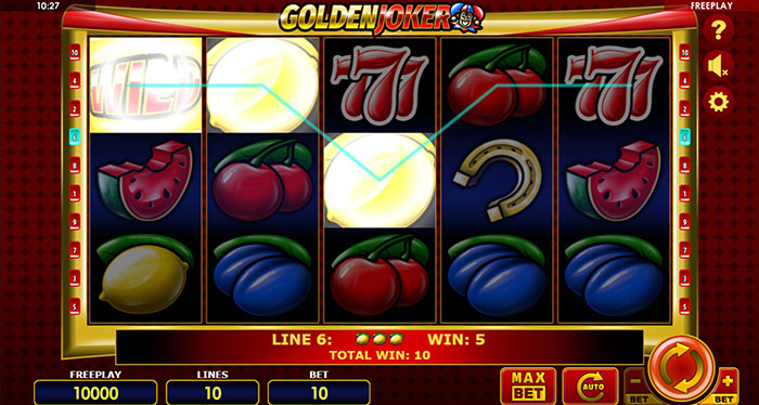 Vinst i Golden Joker från Amatic.