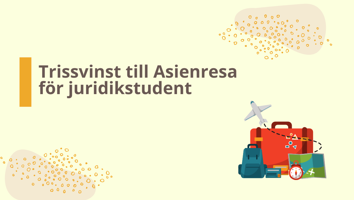 Juridikstudent skrapade 100 000 till Asienresa i morgonsoffan