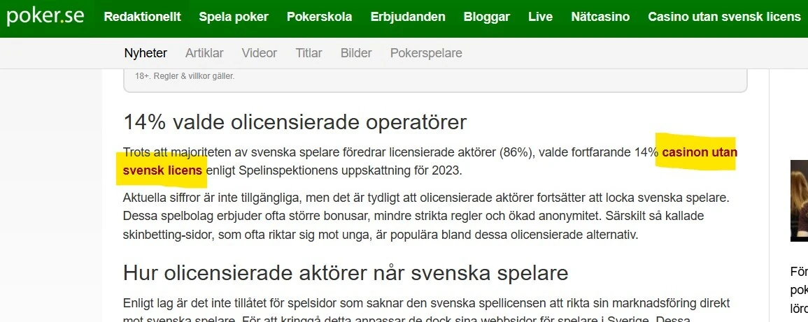 Recension från pokers sajt