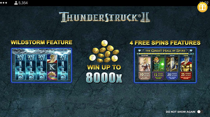 Bonusfunktioner i Thunderstruck 2.