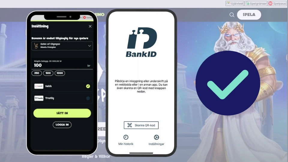 LokeFreja Casino login med BankID