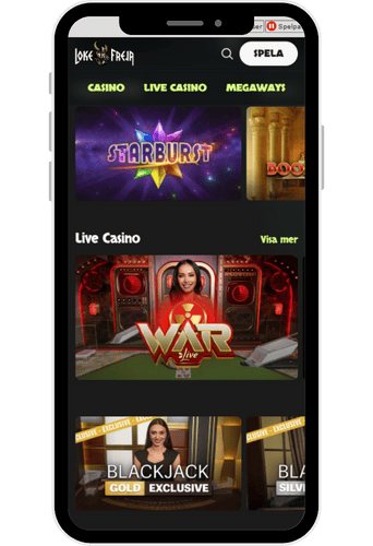 LokeFrejas spelutbud av slots, live casino och megaways