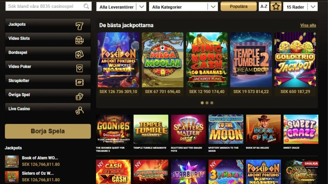 Mega riches casinos spellobby