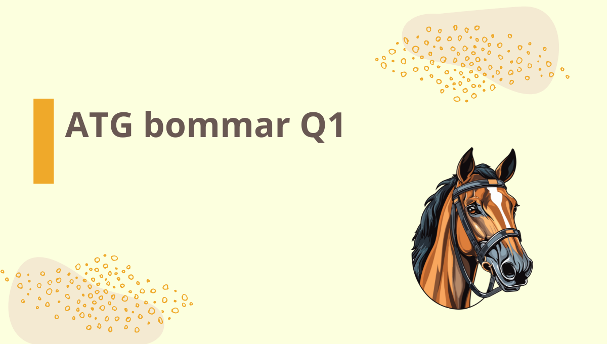 Mindre spelande på hästar påverkar ATG:s ekonomiska situation