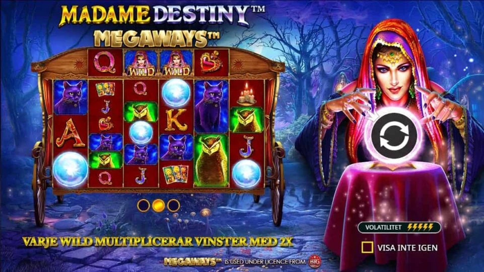 Madame destiny megaways Pramatic play