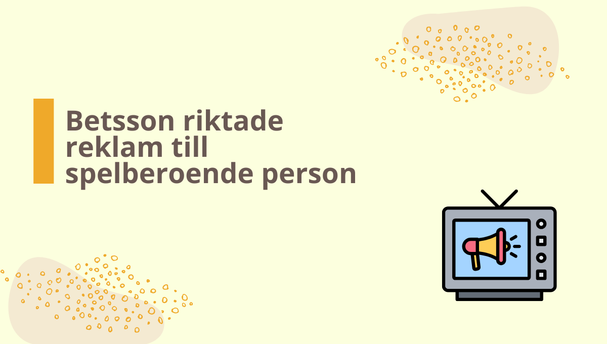 Betsson riktade reklam till spelberoende och får böta efter dom från HD.
