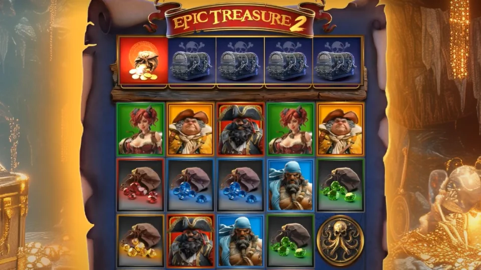 Epic Treasure 2 spelplan