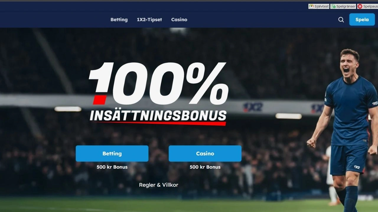 1X2 Casino bonus