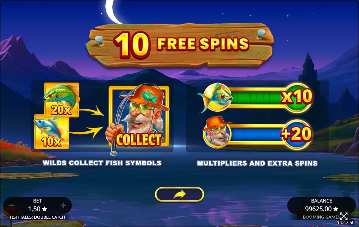 Fish tales double catch gratissnurr